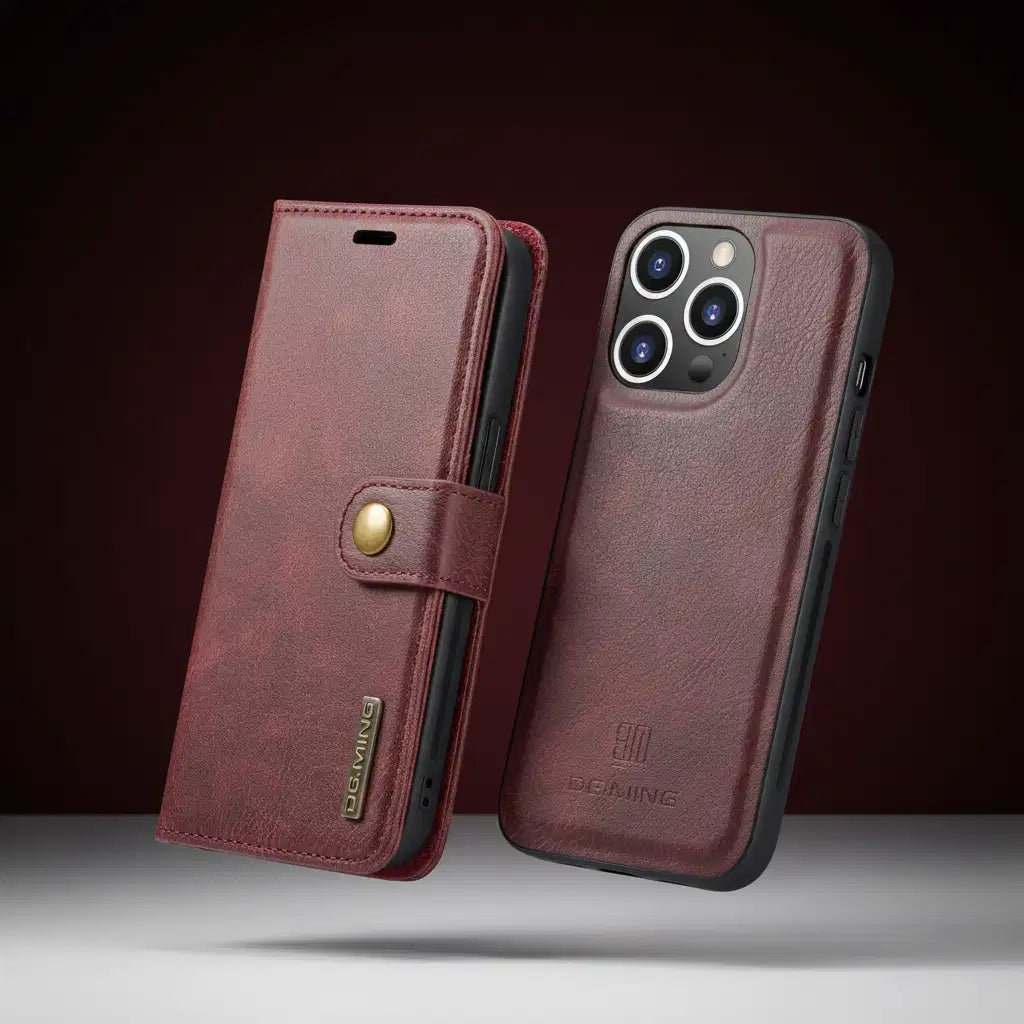 Detachable Magnetic Leather Phone Case for IPhone 16 17 Pro Max 15 12 13 11 14 Plus Air SE 2022 Wallet Card Holder Cover Coque TechVisio