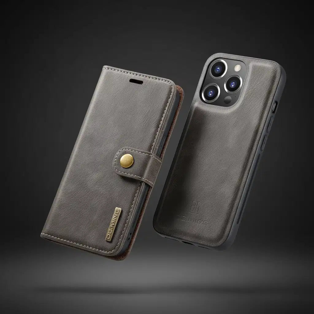 Detachable Magnetic Leather Phone Case for IPhone 16 17 Pro Max 15 12 13 11 14 Plus Air SE 2022 Wallet Card Holder Cover Coque TechVisio