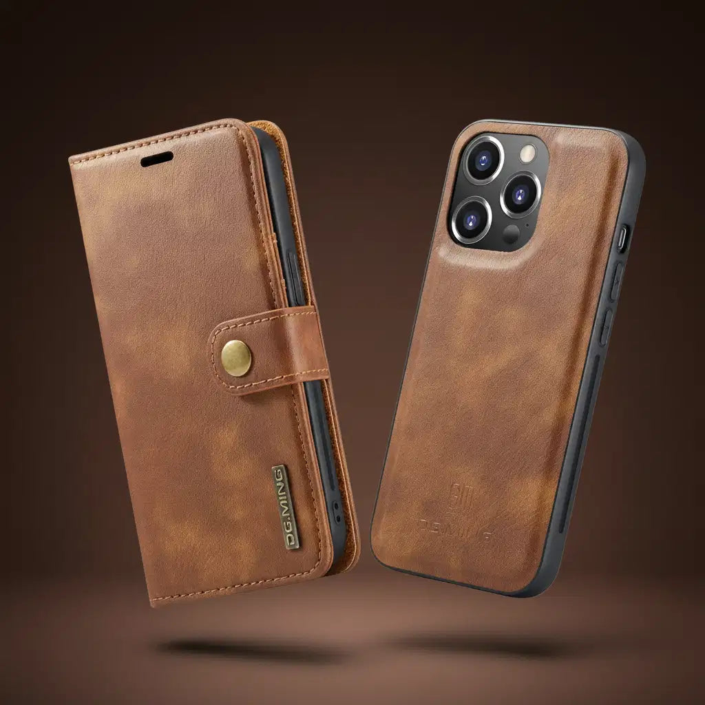 Detachable Magnetic Leather Phone Case for IPhone 16 17 Pro Max 15 12 13 11 14 Plus Air SE 2022 Wallet Card Holder Cover Coque TechVisio