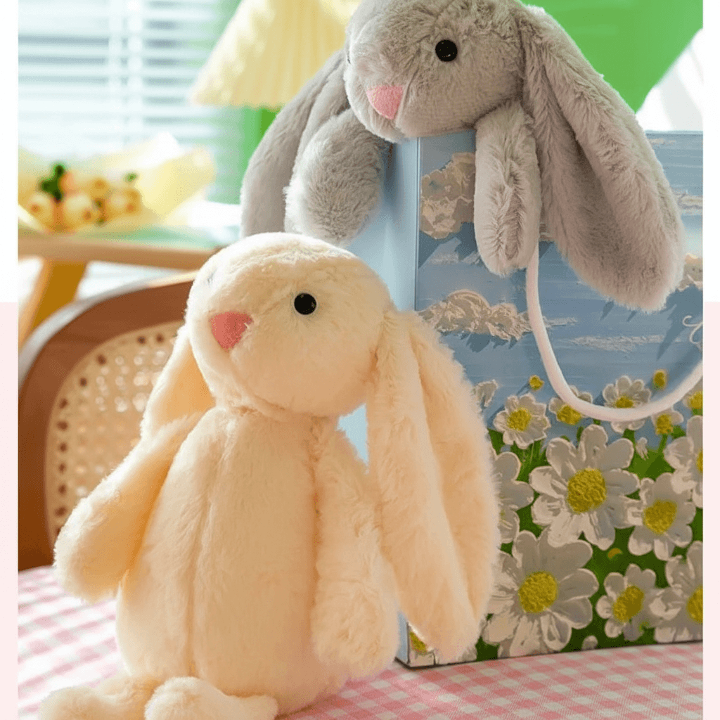 New Cute Long Ear Bunny Plush Toy Easter Rabbit Stuffed Doll 28cm Surprise Home Decor Holiday Gift Girl Sleep Companion Doll TechVisio