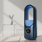 Portable USB Air Cooler Leafless Electric Fan 6 Speed Silent Timer Air Conditioner Cooling Fan Humidifier Conditioning Fan TechVisio