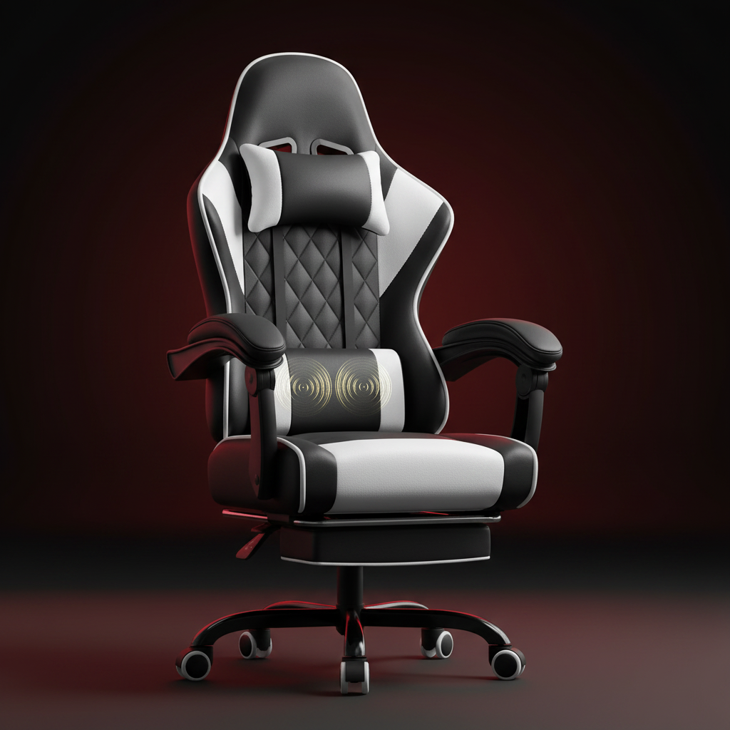 Fauteuil Gaming Noir Blanc Dark