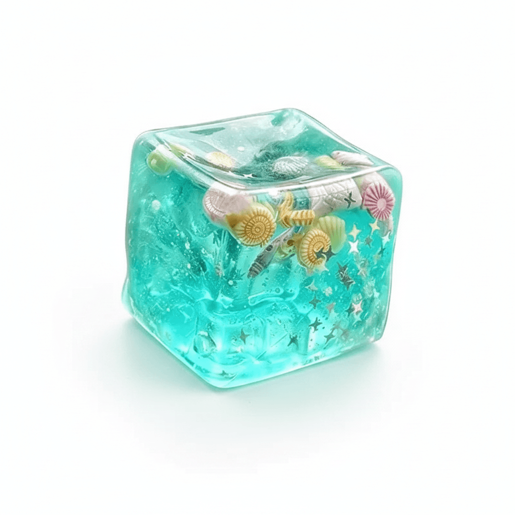 Cube Anti-Stress Squishy Coquillage – Jouet Fidget Doux TechVisio