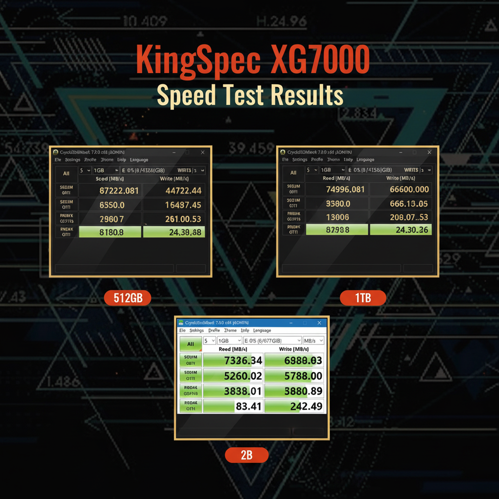 KingSpec XG7000 Speed Benchmark Dark Luxury