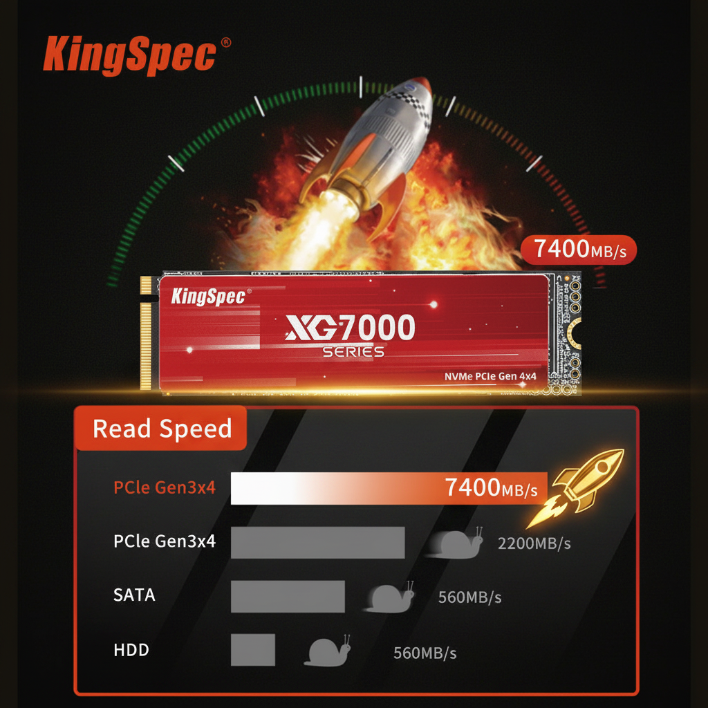 KingSpec XG7000 Speed Comparison Dark Luxury