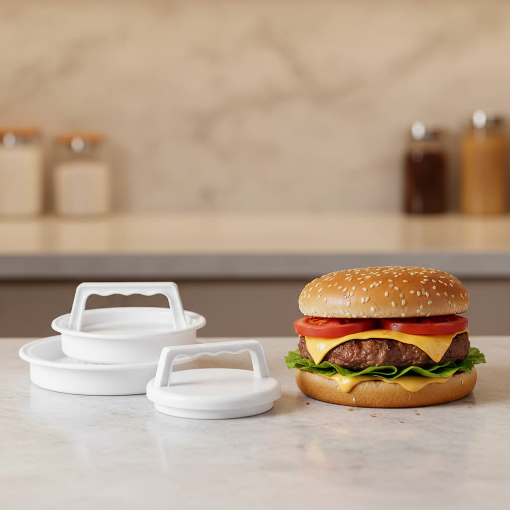 1pc Hamburger Press Stuffed Burger Press Plastic Meat Grill Party BBQ Burger Maker Mould Hamburger Maker Kitchen Tool TechVisio