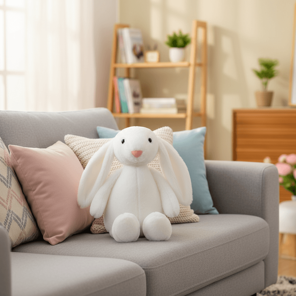 New Cute Long Ear Bunny Plush Toy Easter Rabbit Stuffed Doll 28cm Surprise Home Decor Holiday Gift Girl Sleep Companion Doll TechVisio
