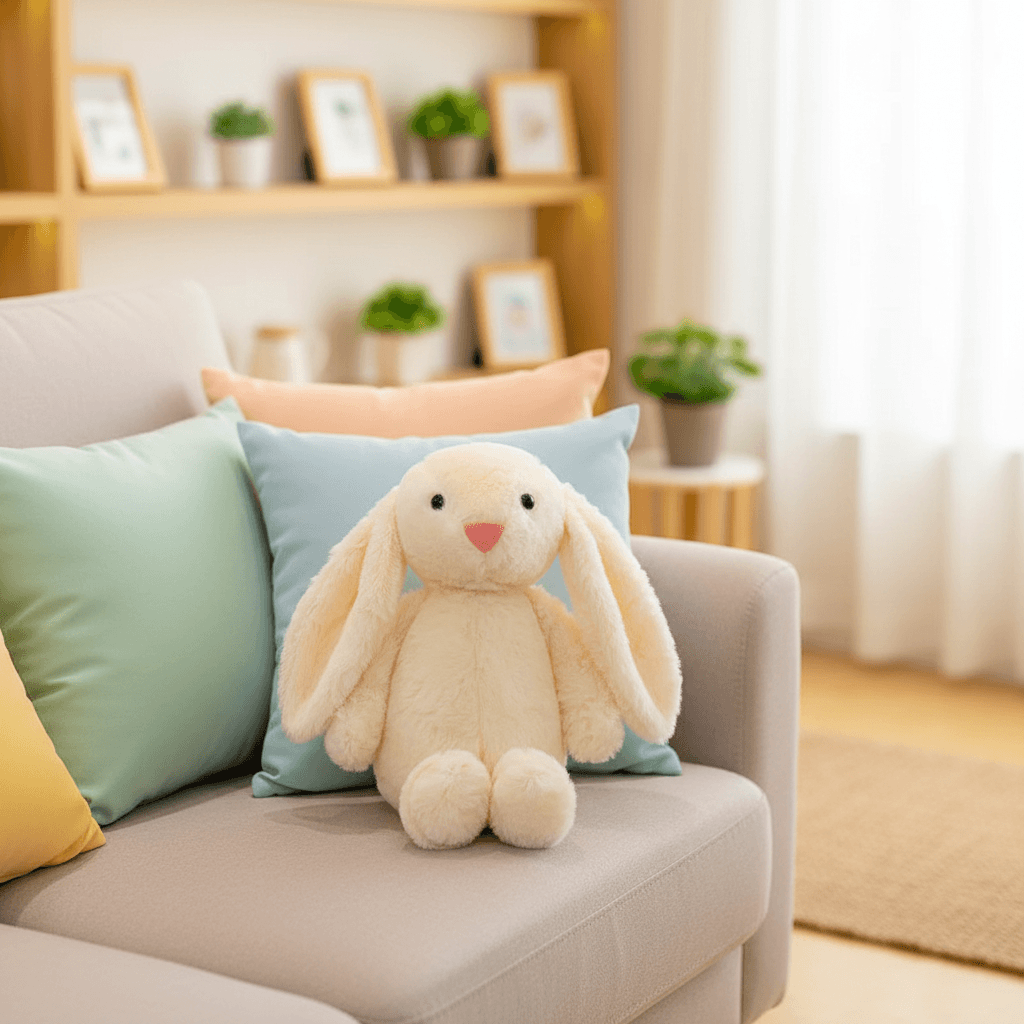 New Cute Long Ear Bunny Plush Toy Easter Rabbit Stuffed Doll 28cm Surprise Home Decor Holiday Gift Girl Sleep Companion Doll TechVisio