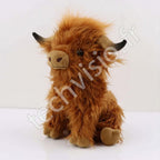 Peluche Highland Cow CYISONAL – Vache Écossaise Fluffy 25 cm CYISONAL