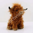 Peluche Highland Cow CYISONAL – Vache Écossaise Fluffy 25 cm CYISONAL