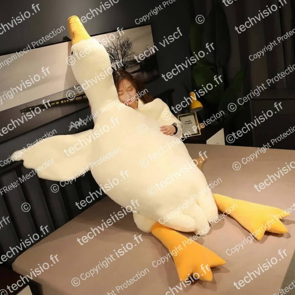 Peluche Canard Kawaii Géant – Ours Doux Colosse 50 à 190 cm TechVisio