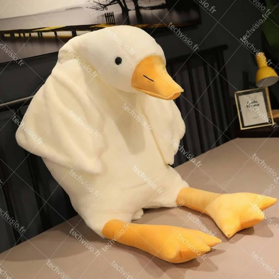 Peluche Canard Kawaii Géant – Ours Doux Colosse 50 à 190 cm TechVisio