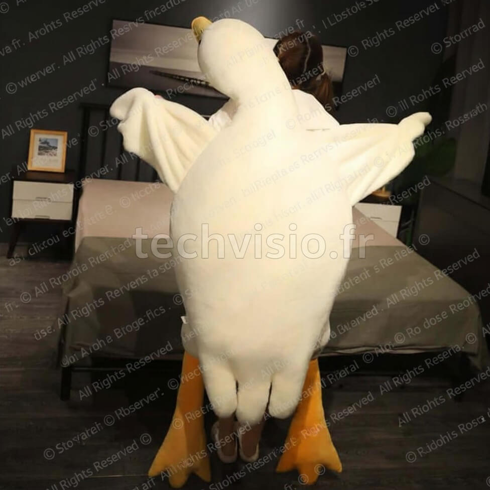 Peluche Canard Kawaii Géant – Ours Doux Colosse 50 à 190 cm TechVisio