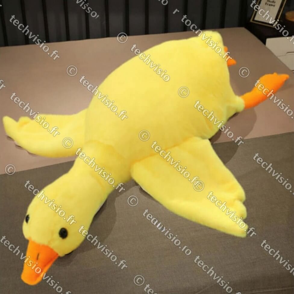 Peluche Canard Kawaii Géant – Ours Doux Colosse 50 à 190 cm TechVisio