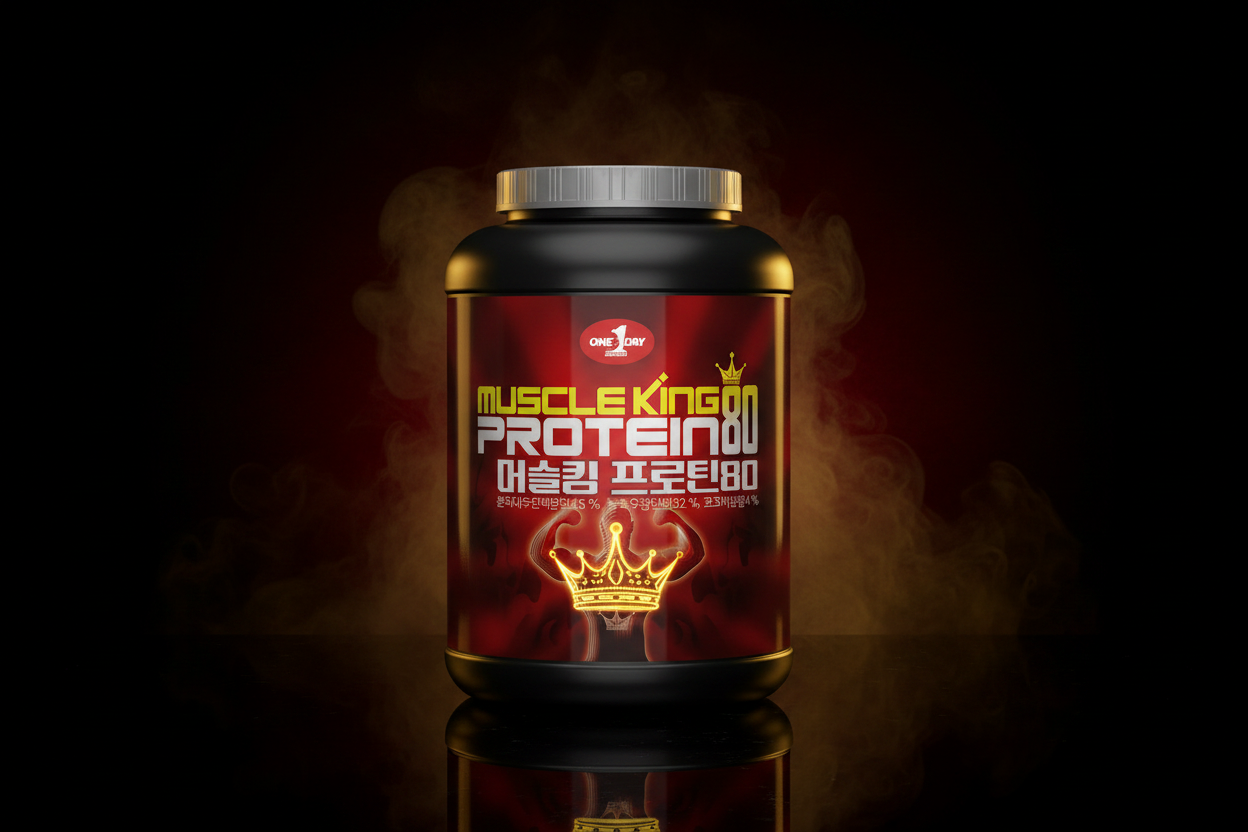 Muscle King Protein 80 — Dark Luxury Editorial