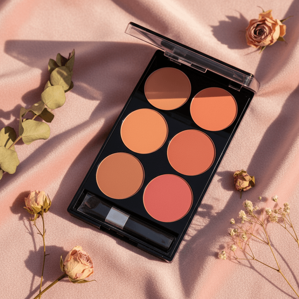 Palette Blush & Contouring 6 Couleurs – Nacré & Mat