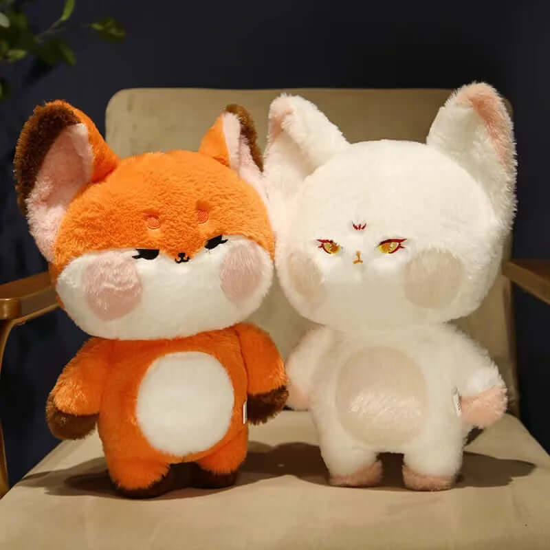 Cute Big Tailed Fox Plush Toys Lovely Soft Stuffed Cartoon Animals Dolls Pillow For Birthday Christmas Gift TechVisio