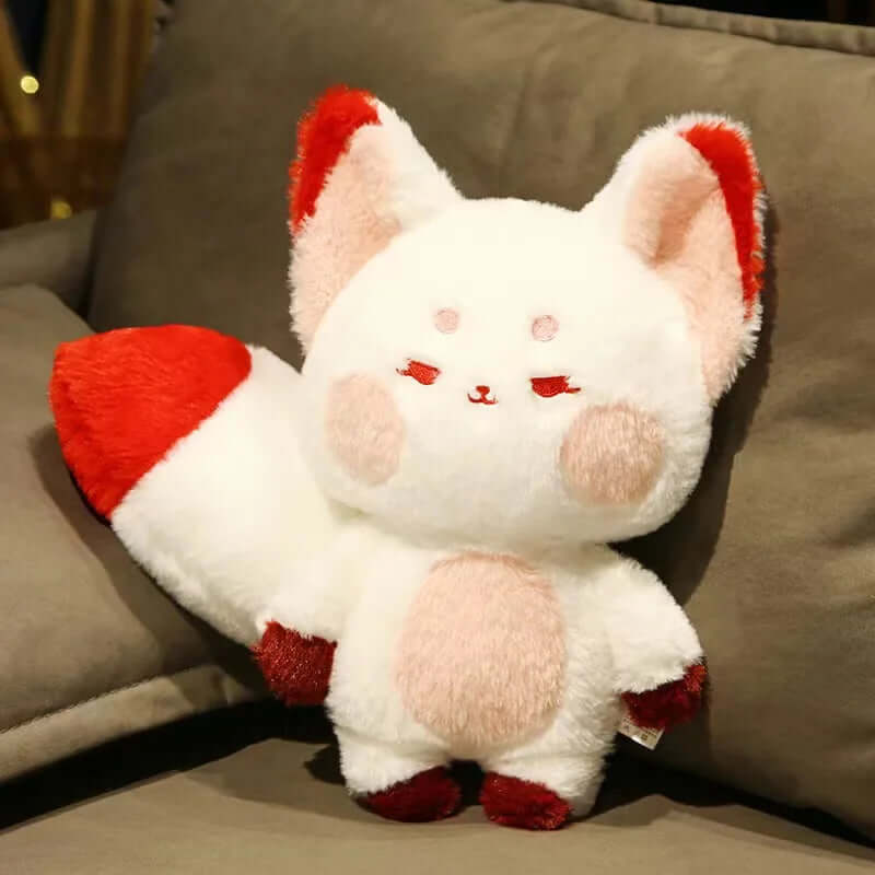Cute Big Tailed Fox Plush Toys Lovely Soft Stuffed Cartoon Animals Dolls Pillow For Birthday Christmas Gift TechVisio