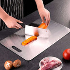 316 Stainless Steel Panel and Chopping Board Kitchen Household Thickened Double Sided Cutting Board Block Kneading Dough Board TechVisio