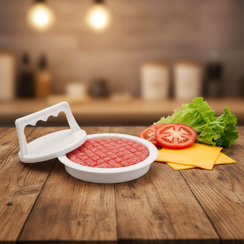 1pc Hamburger Press Stuffed Burger Press Plastic Meat Grill Party BBQ Burger Maker Mould Hamburger Maker Kitchen Tool TechVisio