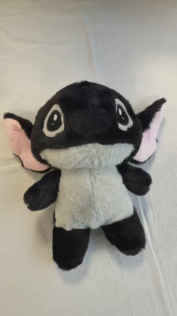 Peluche Stitch Noir Kawaii 30cm – Doudou Lilo & Stitch Cadeau