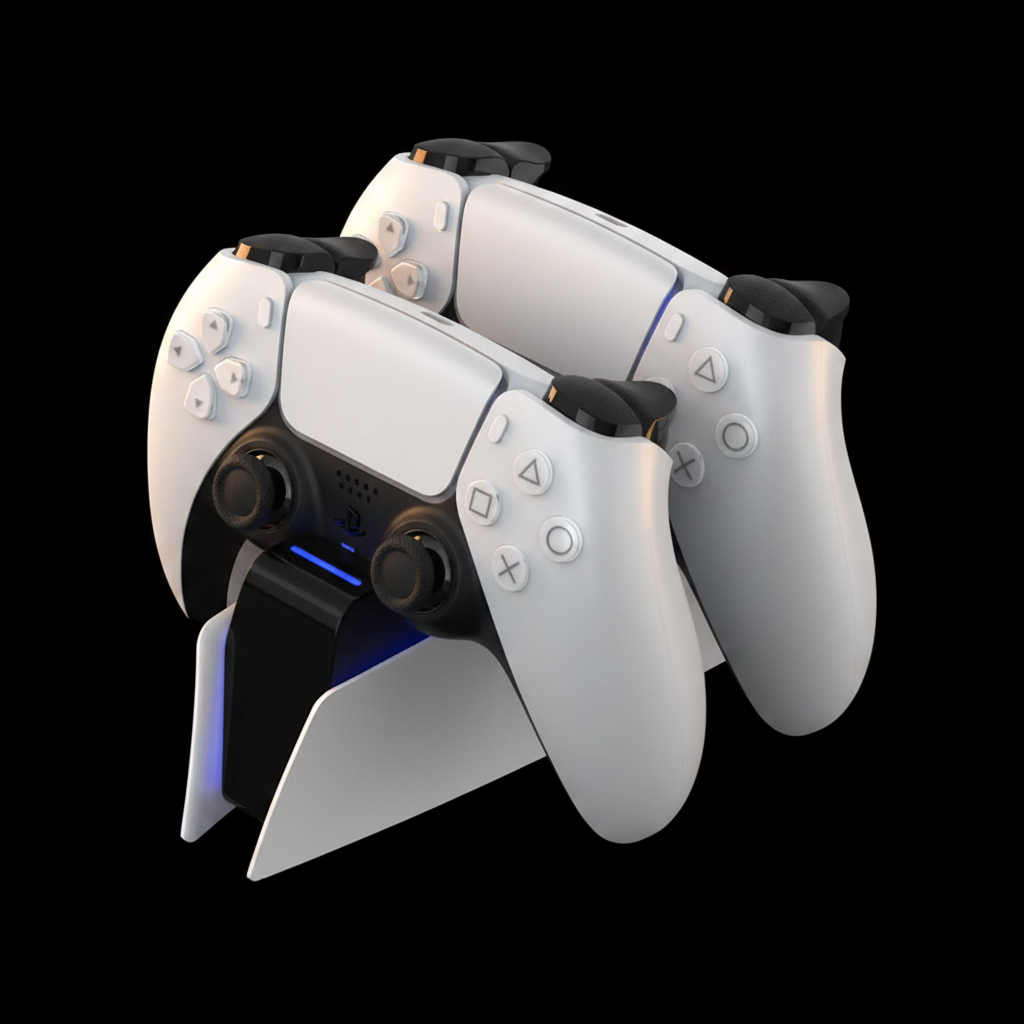 PS5 Charging Station Premium Dark Luxury