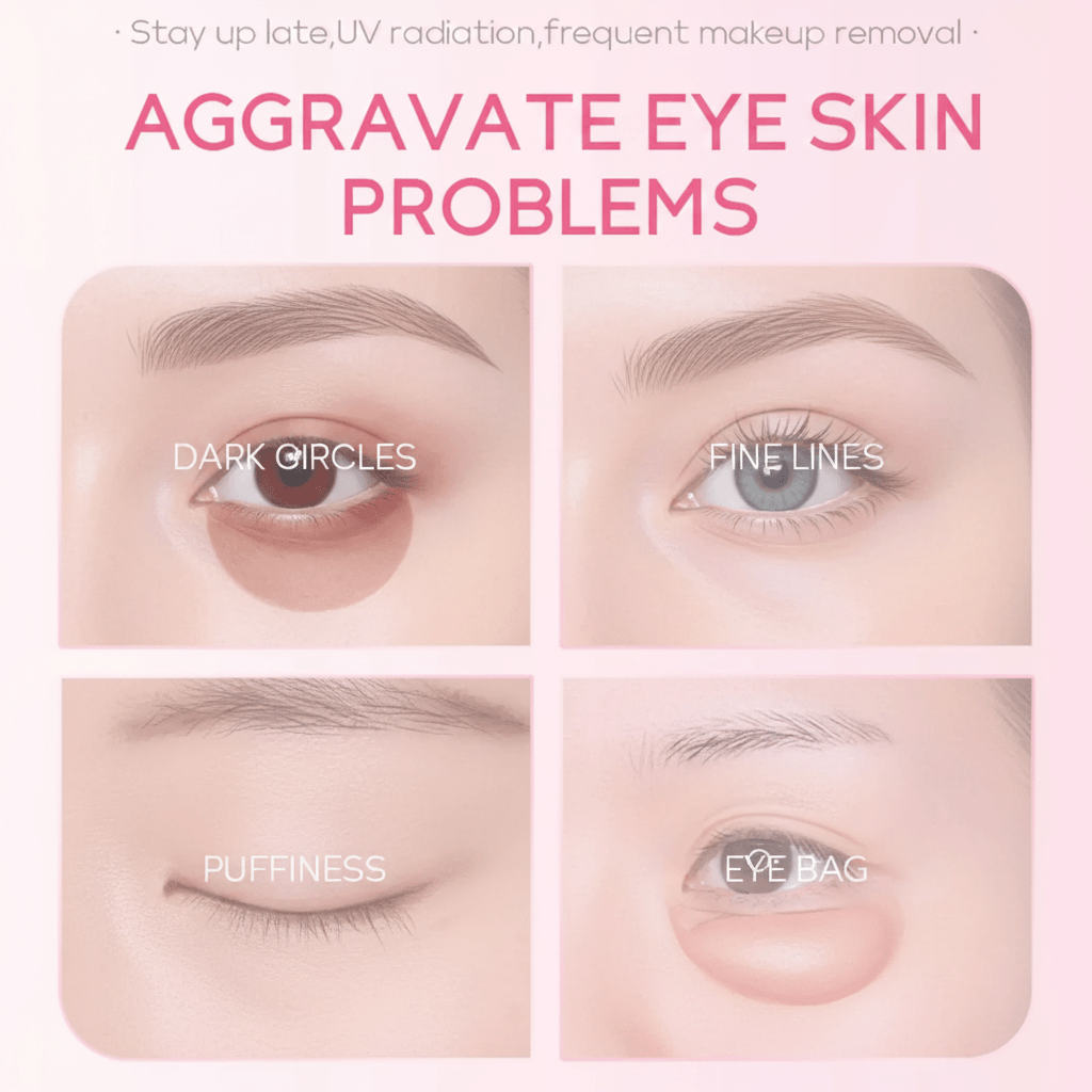Sérum Contour des Yeux Sakura 15ml Bille Massage – Anti-Cernes Poches Rides | Acide Hyaluronique TechVisio