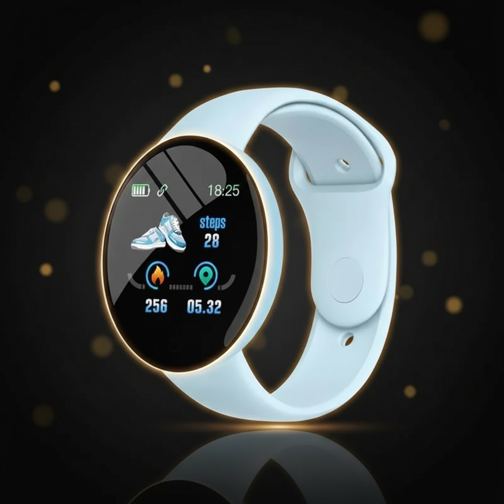 Smartwatch Bleue Premium Dark Gold