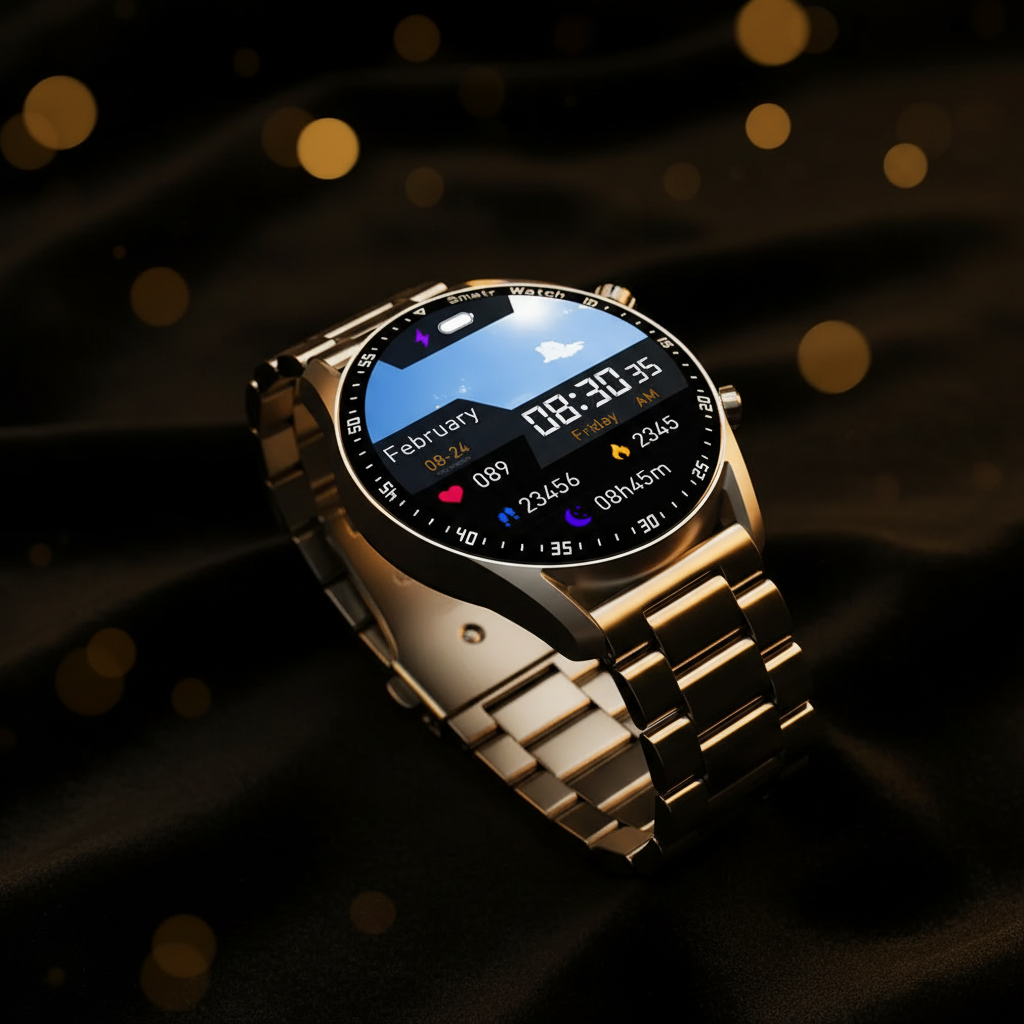 Smartwatch Premium Lifestyle Dark Gold