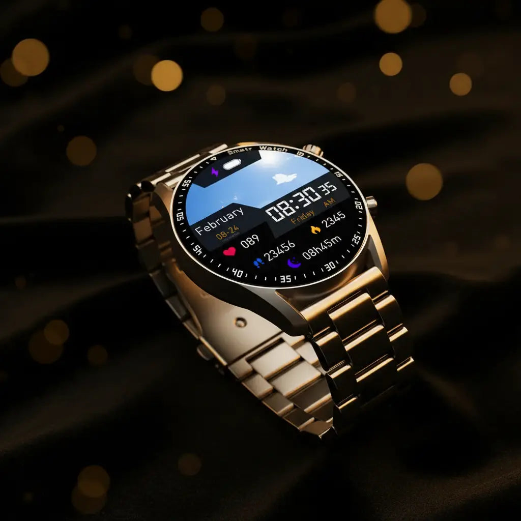 Smartwatch Premium Lifestyle Dark Gold