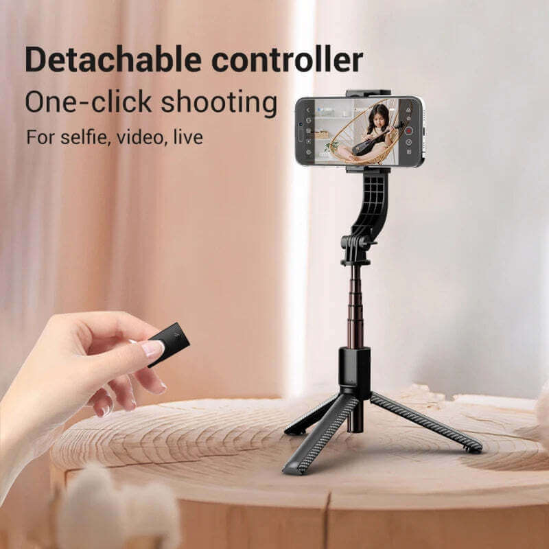 FGCLSY Bluetooth Handheld Gimbal Stabilizer Mobile Phone Selfie Stick Aluminum Alloy Adjustable Tripod for Smartphone Live TechVisio
