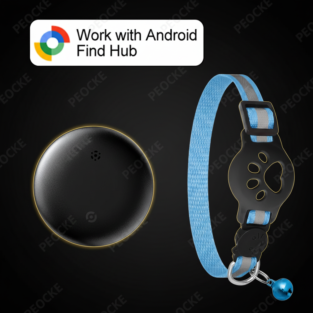 Tracker + Collier Bleu Premium