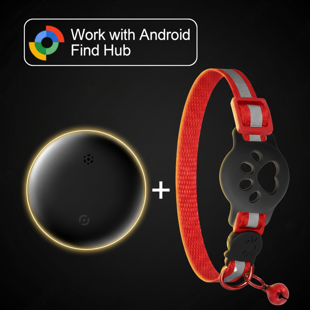 Tracker + Collier Rouge Premium