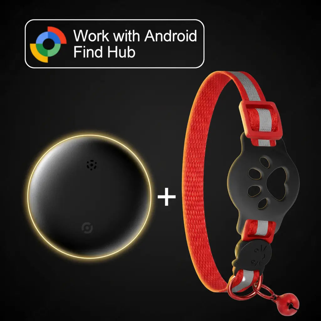 Tracker + Collier Rouge Premium
