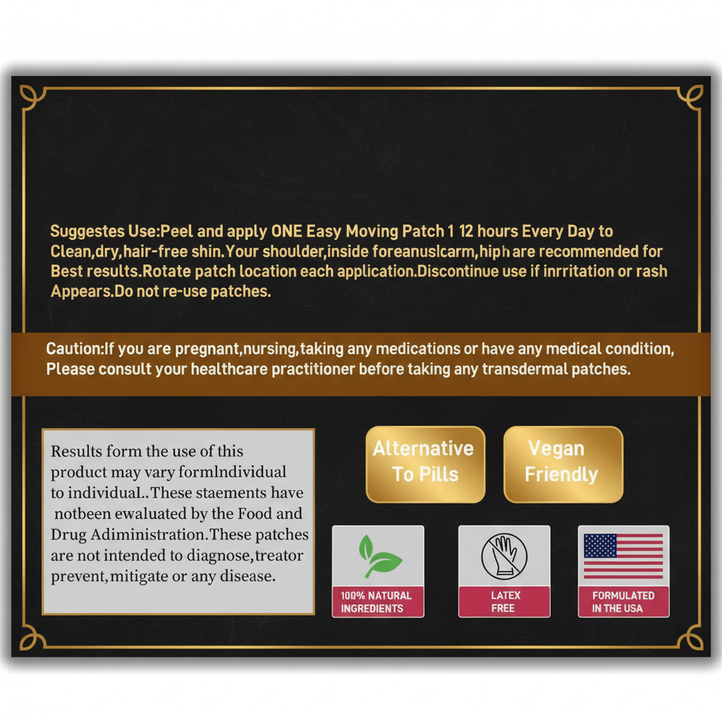 Tribulus Dark Luxury - Disclaimer