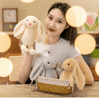 New Cute Long Ear Bunny Plush Toy Easter Rabbit Stuffed Doll 28cm Surprise Home Decor Holiday Gift Girl Sleep Companion Doll TechVisio