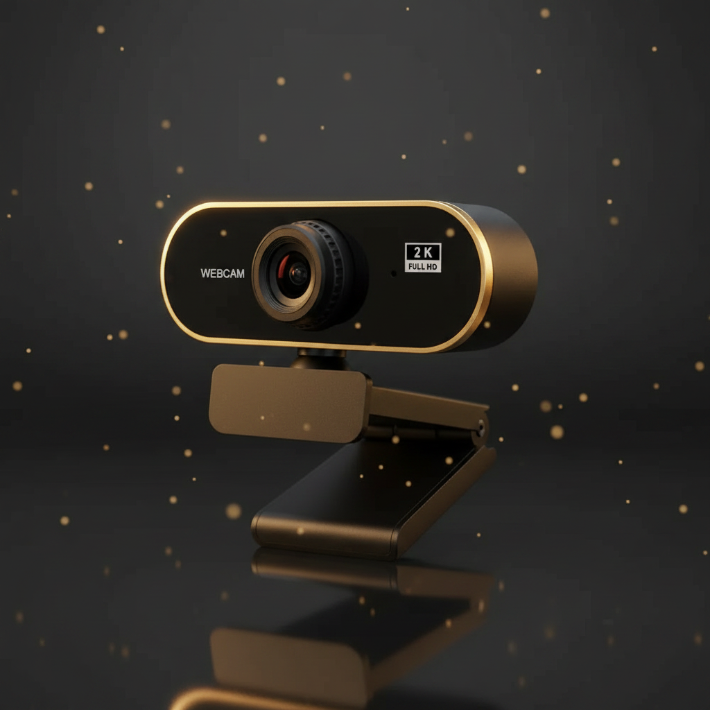 Webcam HD 2K Premium Dark Gold